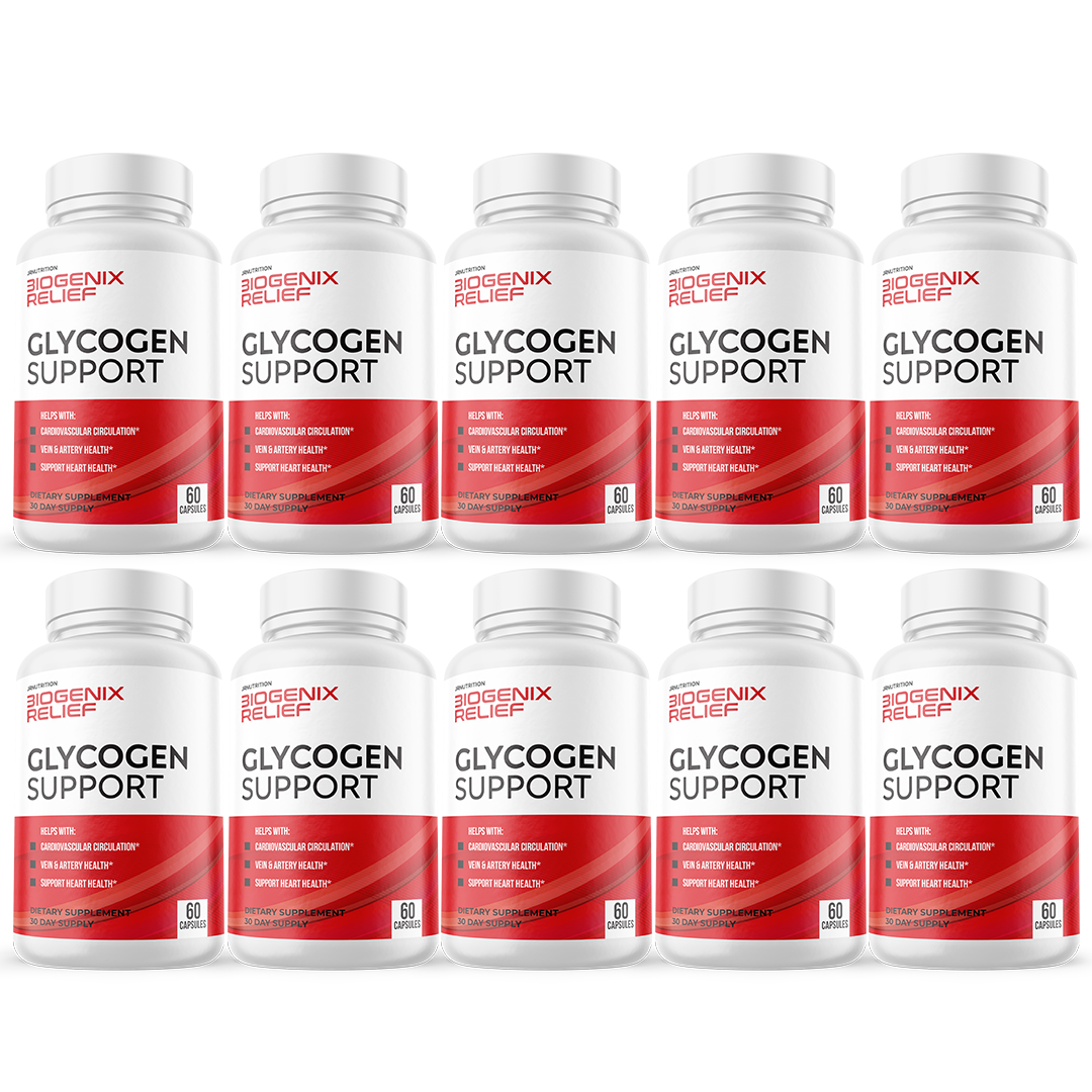 Biogenix Relief Glycogen Support Capsules, Sweet Relief Pills - 10 Bottles